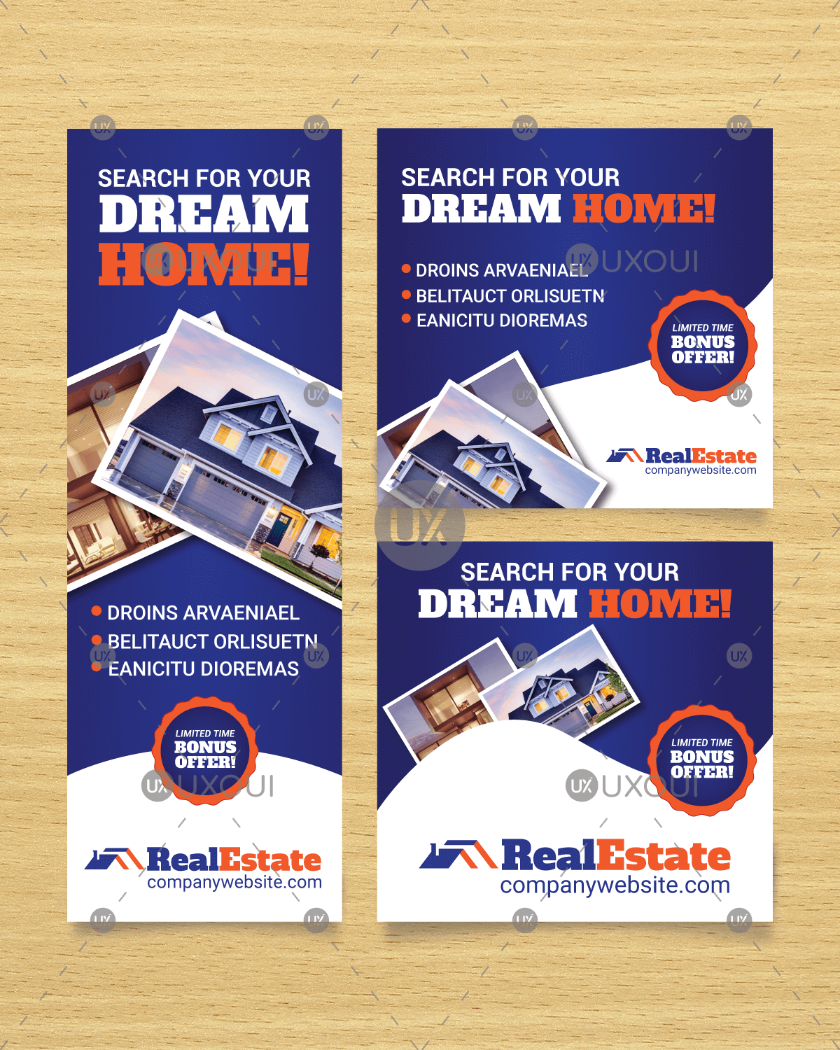 Construction Company Digital Marketing Banners Vector Design